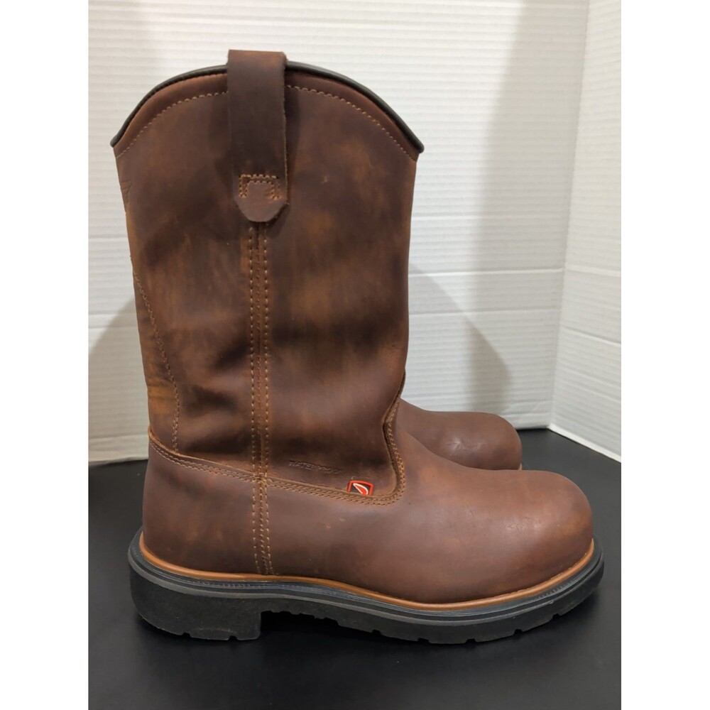 RED WING 2272 DYNA FORCE WATERPROOF PULL-ON WORK BOOTS SIZE 8D SAFETY TOE EUC